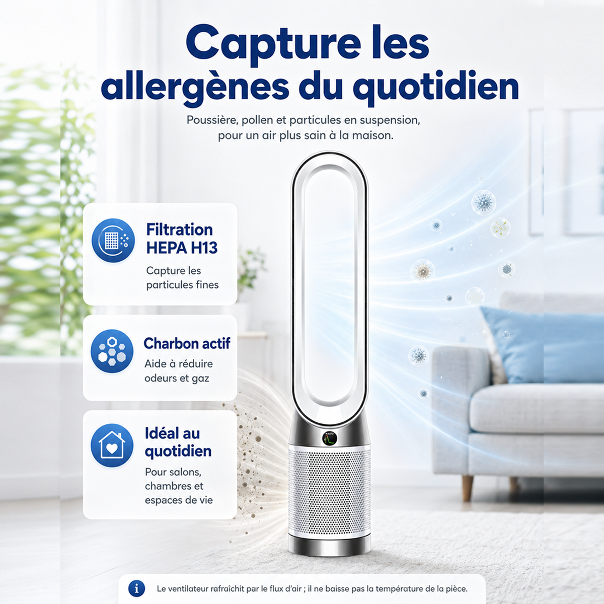 Purificateur ventilateur Dyson Purifier Cool PC1 (Blanc)